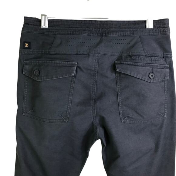 Roark Pants Mens Size 30 Slate Gray Zip Pocket Drawstrings‎ Regular Fit - Picture 3 of 10